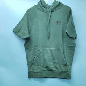 Under Armour Olive Short Sleeve Hoodie